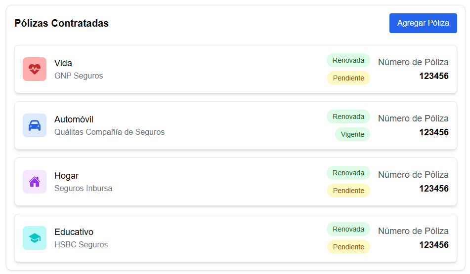 Gestión de Pólizas